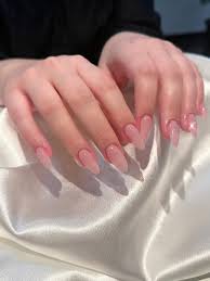 Soft pink nail design